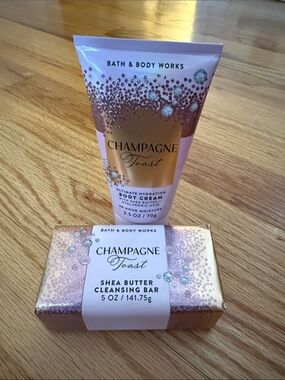Bath & Body Works Champagne Toast Shea Butter Body Cream & Soap
